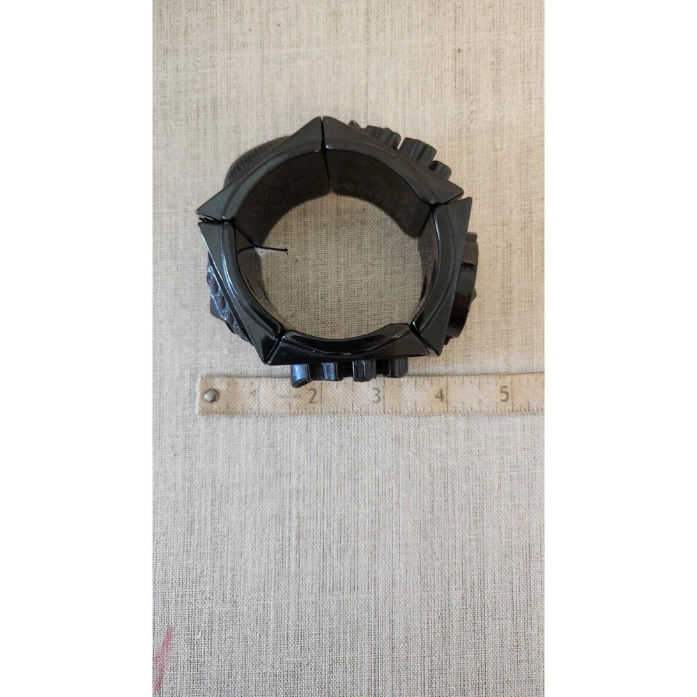 Vintage chunky black elastic bracelet - Picture 8 of 10